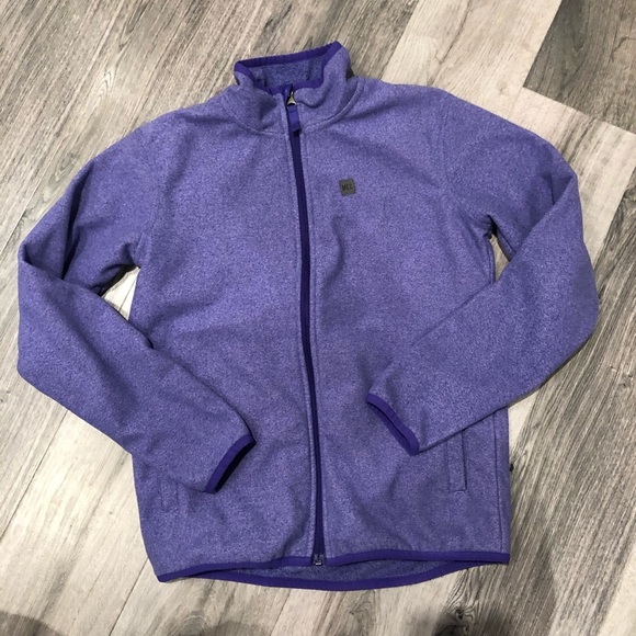 Mec Purple  warm zip up Sweatshirt size 14 - Picture 5 of 8